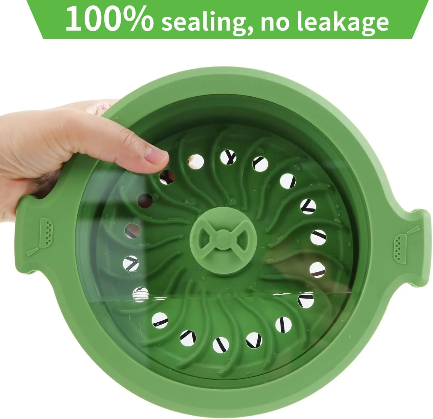 Collapsible Silicone Microwave Cookware Cooker Steamer for Cooking with Lids, 0.8L and 1.4L Glass Food Storage Container Sealed Bowl Mixing Bowls 2pc Set BPA Free