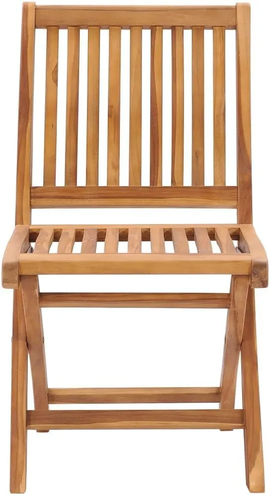 Comfortable Chair Camping Chairs Patio Chairs Kitchen Chairs - Folding Patio Chairs with Cushions 8 pcs Solid Teak Wood for Outside Terrace Beaches Campsites