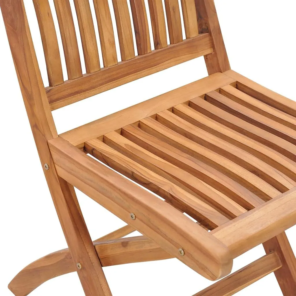 Comfortable Chair Camping Chairs Patio Chairs Kitchen Chairs - Folding Patio Chairs with Cushions 8 pcs Solid Teak Wood for Outside Terrace Beaches Campsites