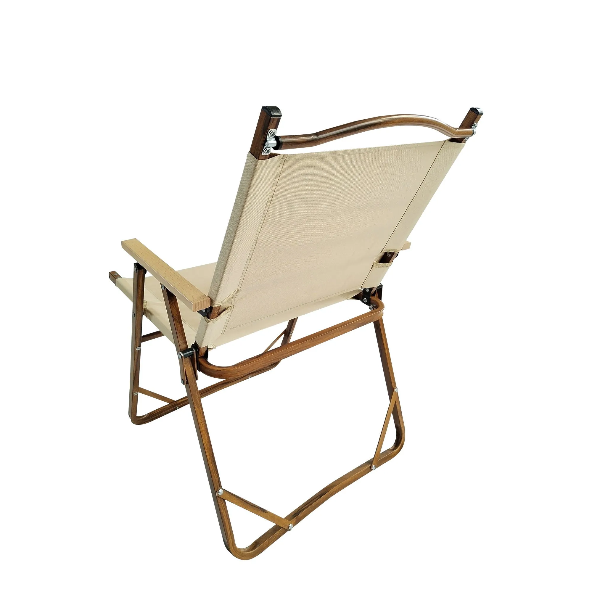Comfy - Foldable And Portable Chair With Armrests, Indoor And Outdoor Universal (Set of 4) - Brown by Couch.com