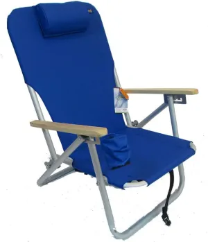 COPA 4 Position Aluminum Folding Backpack Chair (Royal Blue)