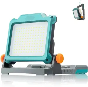 Cordless LED Work Light Compatible with Makita 18V Power Tool Battery Pack BL1850 BL1830,3000LM Handheld Portable Camp Lamp for Car Repair Garage Work Site Floodlight Lantern with Magnetic Base,Hook