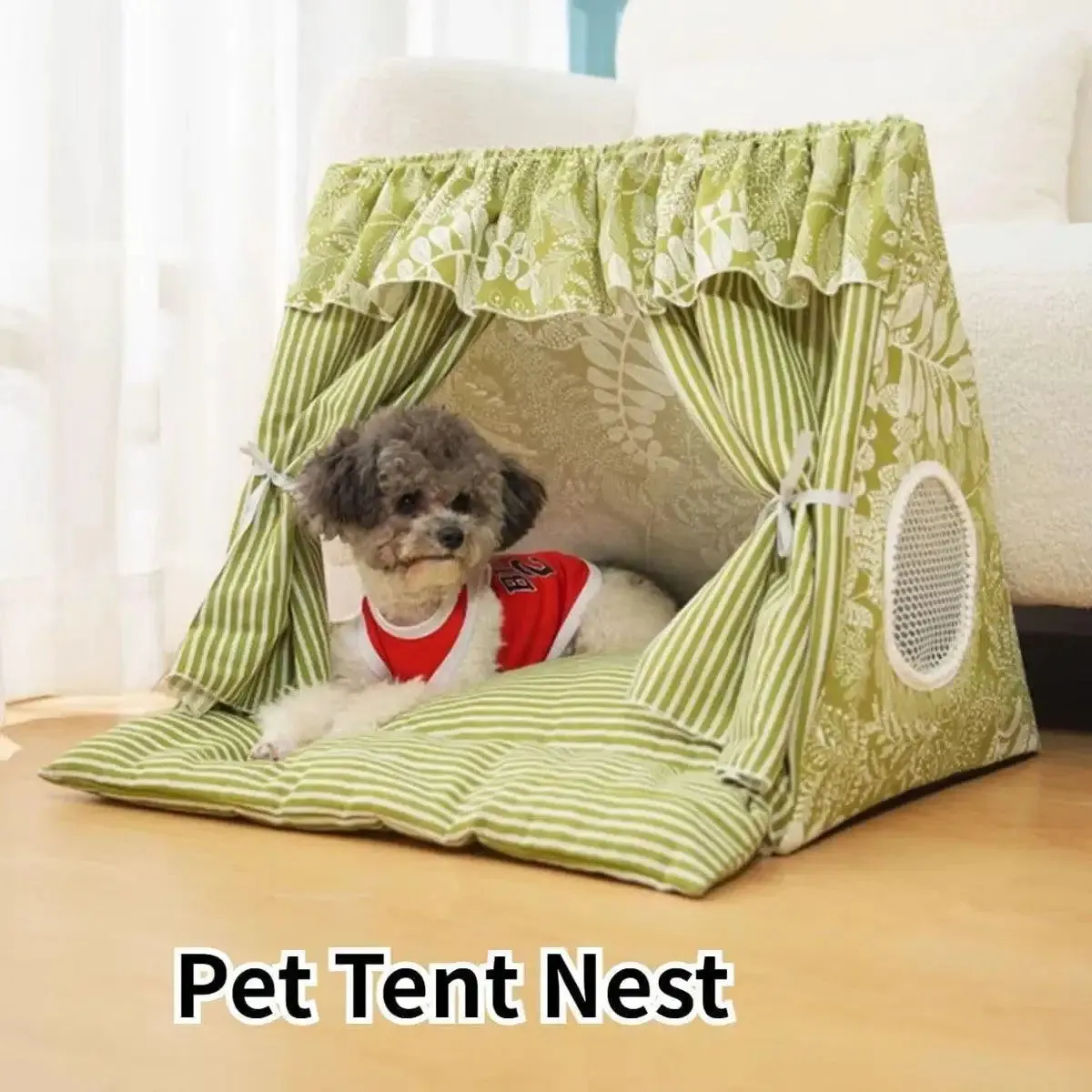 Cozy Semi-Closed Cat Tent Comfortable & Private Pet Bed for Cats and Dogs
