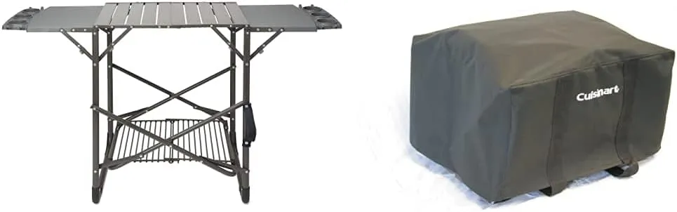 Cuisinart CFGS-222 Take Along Portable Grill Stand and Cuisinart CGC-18 Tabletop Grill Tote Cover