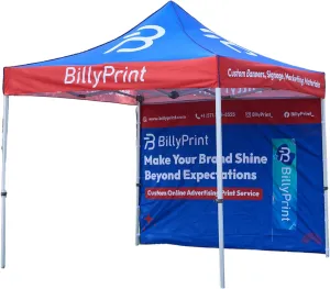 Custom Canopy Top with Logo for 10x10 Canopy Pop-Up Tent for Tradeshows, Featuring Your Logo (Canopy Topper Only)