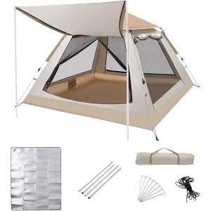 DAYONG Camping Tent, Automatic Pop Up Outdoor Tent, Portable Waterproof Sunscreen Tent with Carry Bag, Lightweight Instant Tent for Camping, Hiking, Desert, Beach.