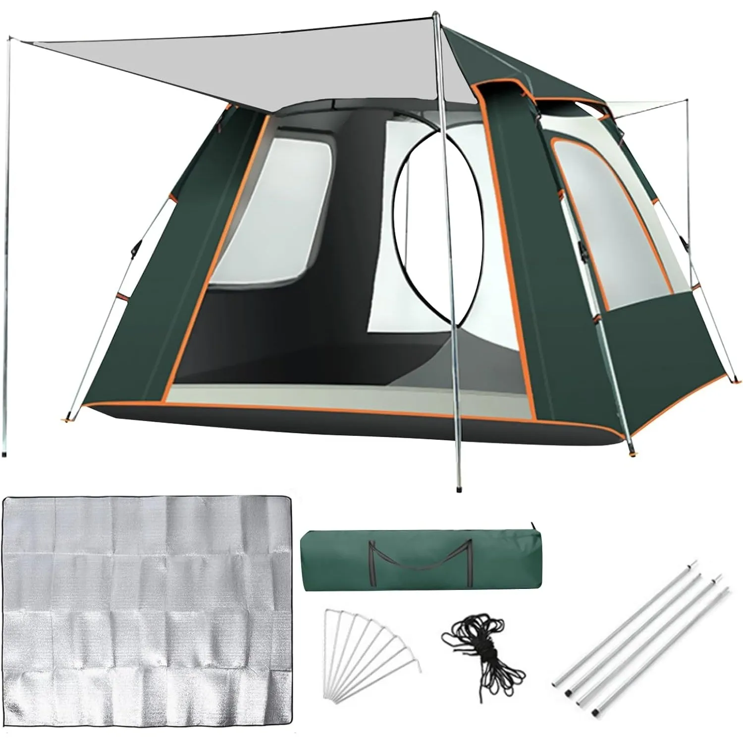 DAYONG Camping Tent, Automatic Pop Up Outdoor Tent, Portable Waterproof Sunscreen Tent with Carry Bag, Lightweight Instant Tent for Camping, Hiking, Desert, Beach.