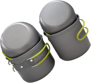 DECHOUS 1Set Portable Oxide Camping Cookware Utensils for People Multi Purpose Pot Lid for Frying Serving Easy to Clean for Outdoor Activities Like Picnic BBQ