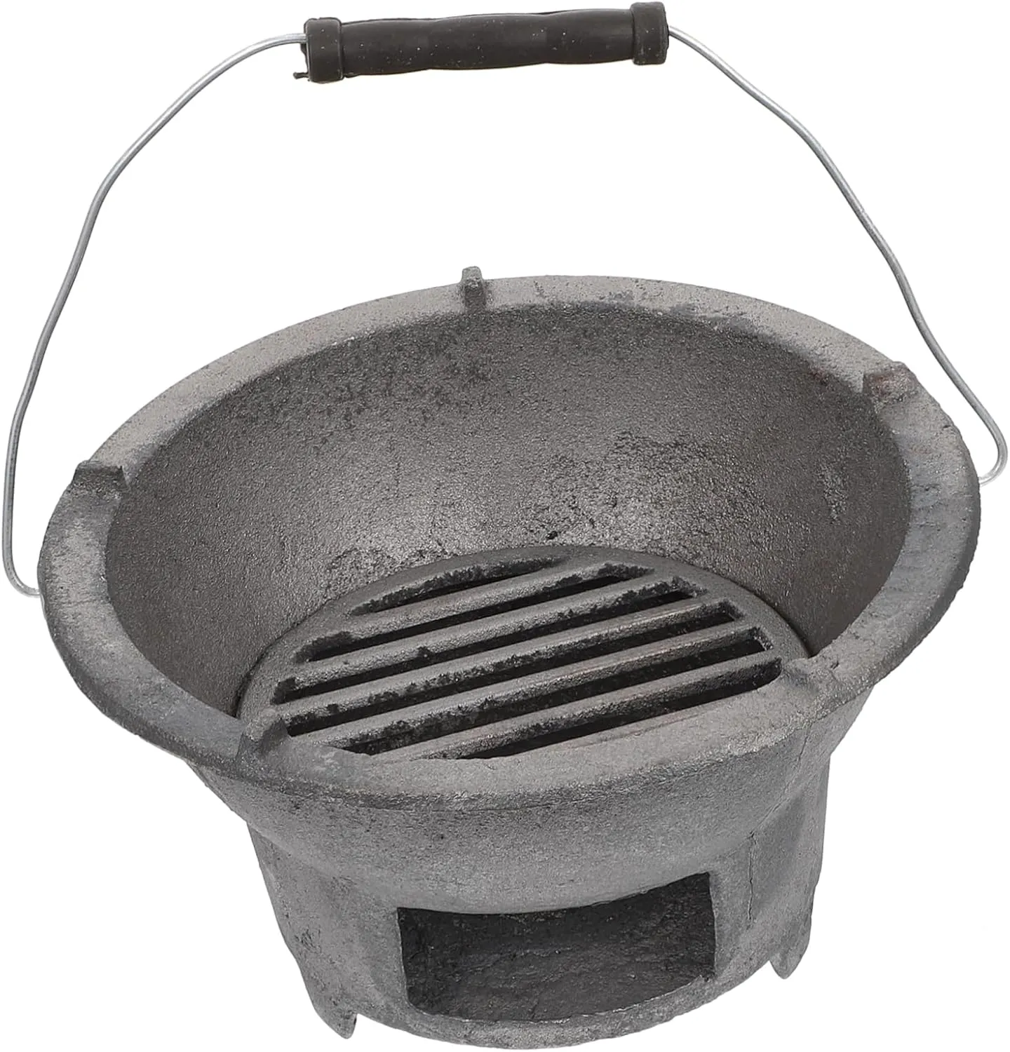 DECHOUS Outdoor Charcoal Barbecue Grill Portable Cast Iron Bbq Stove for Camping Garden Backyard Lightweight Compact Design for Outdoor Cooking Gatherings