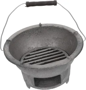 DECHOUS Outdoor Charcoal Barbecue Grill Portable Cast Iron Bbq Stove for Camping Garden Backyard Lightweight Compact Design for Outdoor Cooking Gatherings