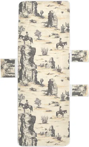 Desert Horseback Riding Lounge Chair Cover,Soft Beach Lounge Chair Towel Cover with Pockets for Beach Pool Outdoor Chair, 85"x30"