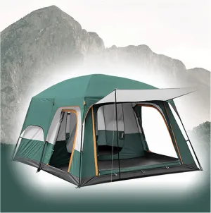 Double Skin Tent 5 to 8 People Quick Build,Ventilated Quick Pitch Tent Firm and Stable Pop Up Tents Camping for Hiking Backpacking