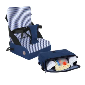 Dreambaby Grab ‘N Go Travel Booster Seat – Portable Toddler High Chair for Dining (6M-5Y) with Storage & Shoulder Strap