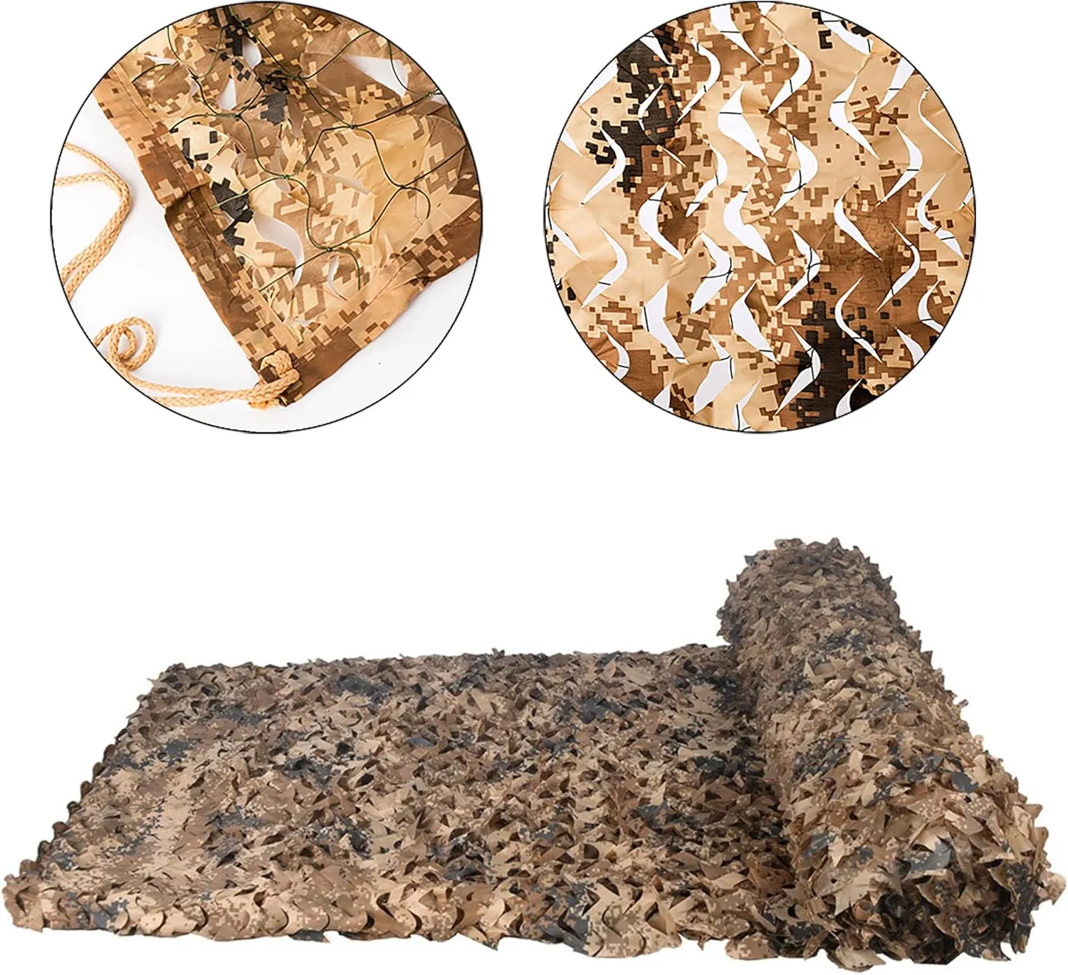 Dual Mesh Custom Camouflage net for Hunt Blind Decor Courtyard Sunshade Photo Camp Fish Farm Factory Shelter Car Concealment Party Exhibit Backdrop Paintball Curtain Ceiling Fence Canopy Cover