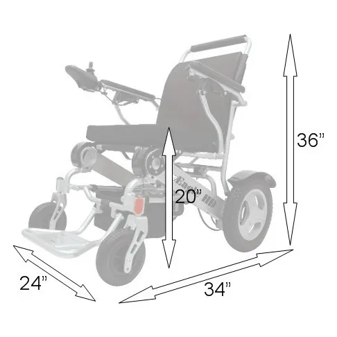Eagle HD Portable Bariatric Power Wheelchair