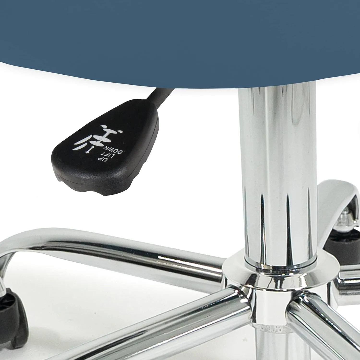 EARTHLITE Pneumatic Massage Salon Drafting Stool - No Leaking (vs. Hydraulic), Adjustable, Rolling, CFC-Free / Medical Spa Facial Chair