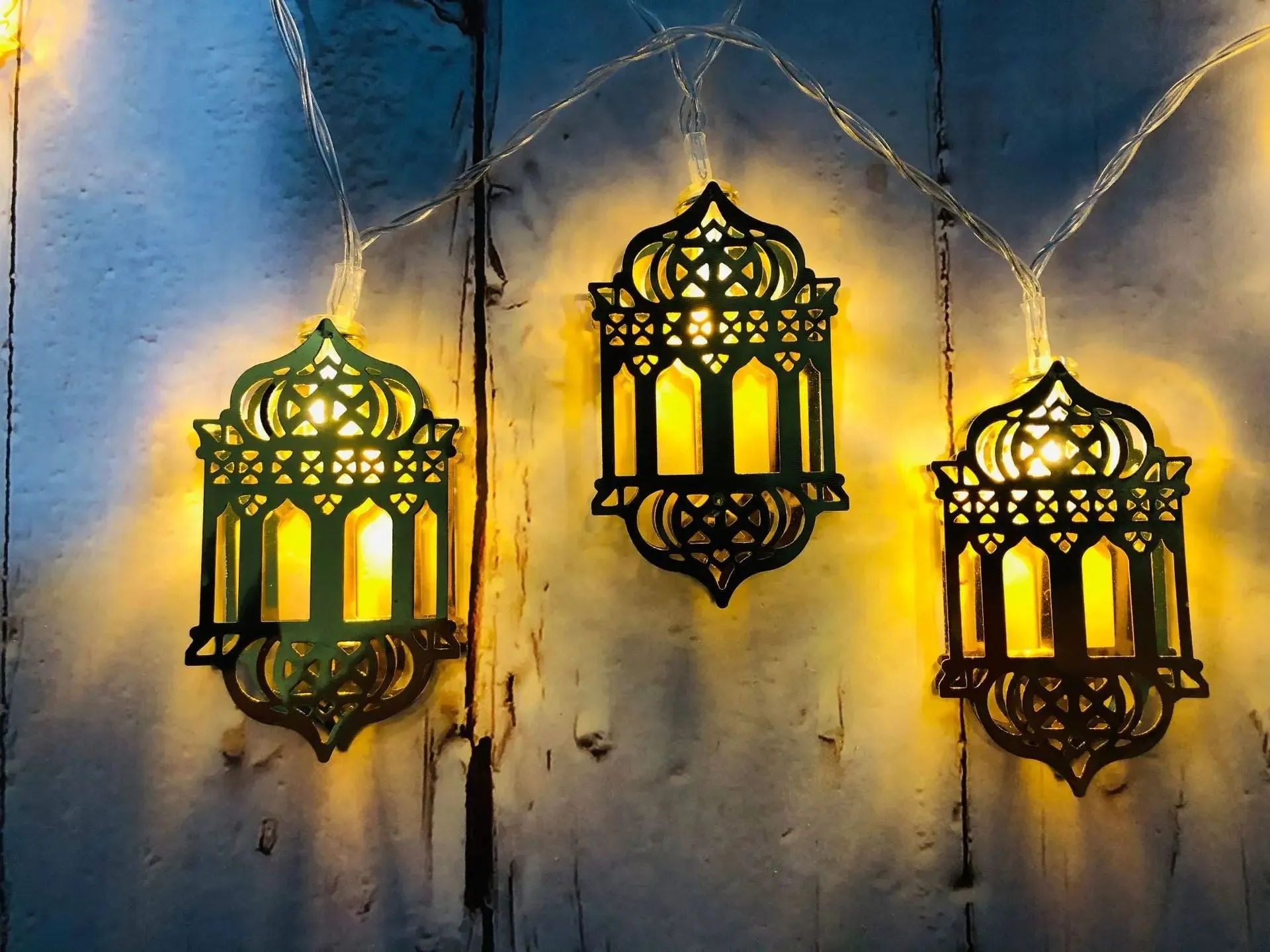 Eid Lantern LED String Lights (Battery Operated)