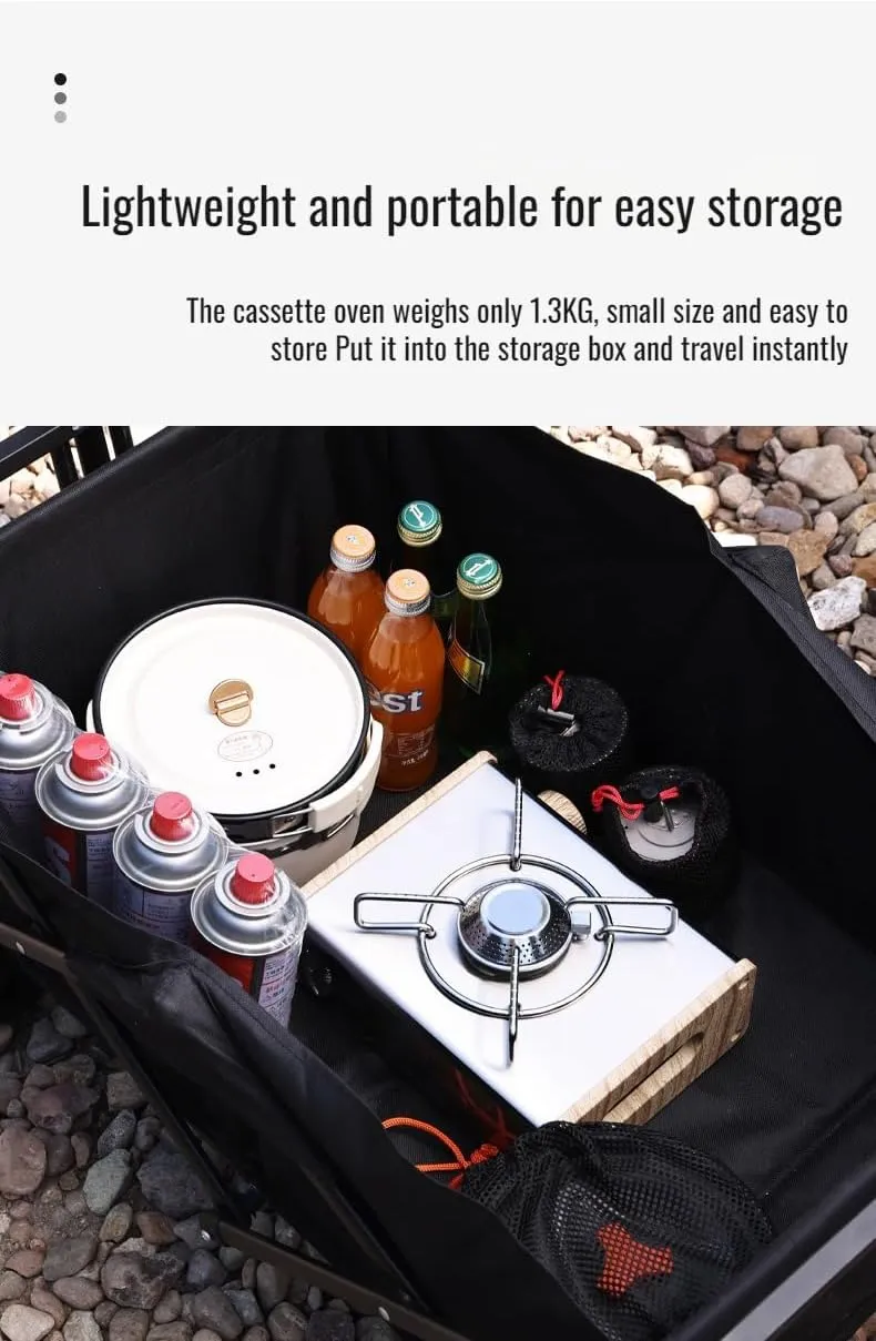 [Ellniges]【Mini G Stove】2-in-1 Cam ware & Hter, Compact esign with Stable Be | Hi-Efficiency Ouoor tane for BBQ, Fishing, Festivals (lit &)
