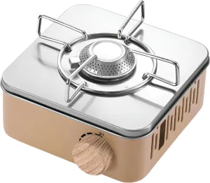 [Ellniges]【Mini G Stove】2-in-1 Cam ware & Hter, Compact esign with Stable Be | Hi-Efficiency Ouoor tane for BBQ, Fishing, Festivals (lit &)