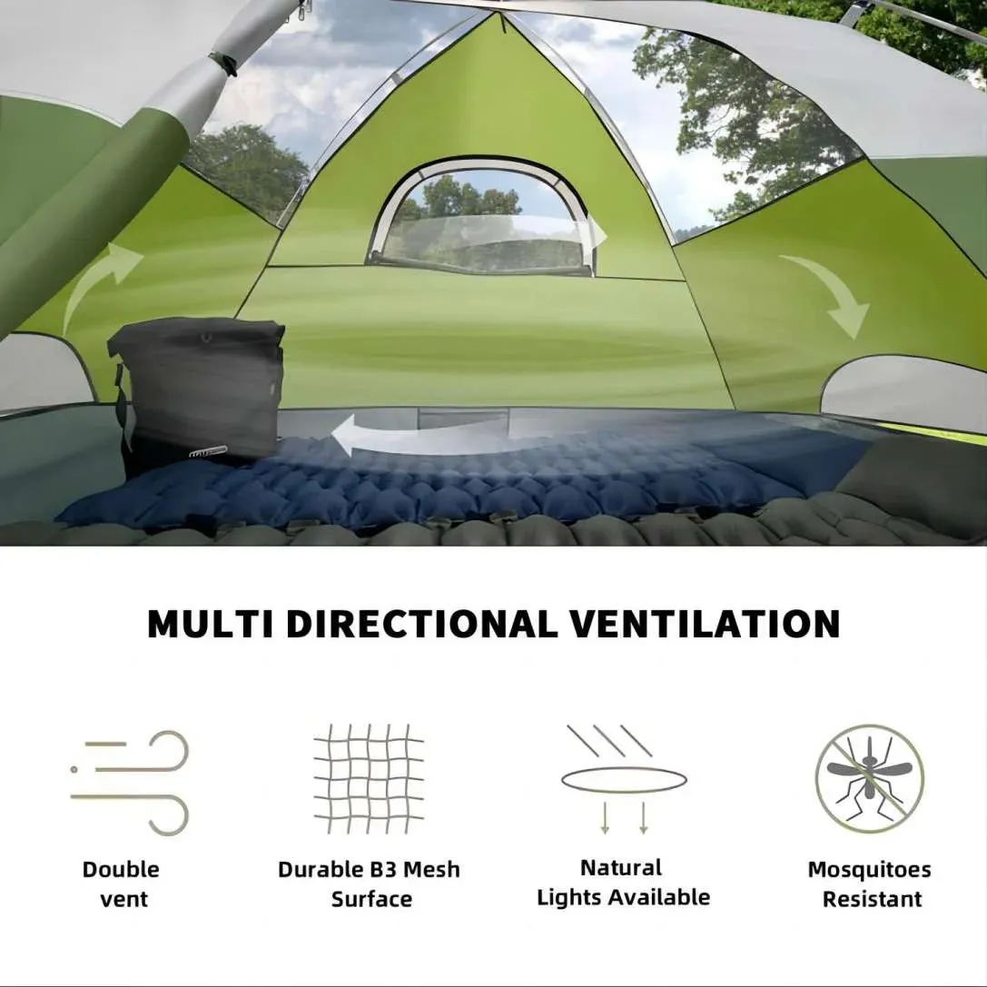 Emergency Prep Tent - Ultralight 5lb Waterproof Shelter for Camping & Bug-Out Bags