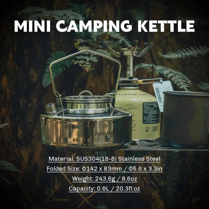 Eye-catching Fire Steel Stainless Antarcti Kettle 0.6L Maple Slashed prices