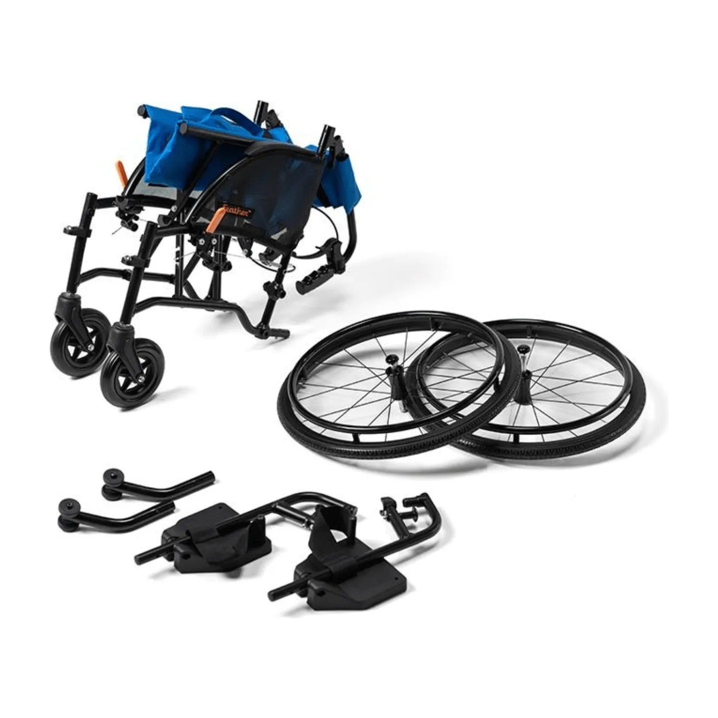 Feather Kids Wheelchair 12 lbs Lightweight Manual Chair for Children