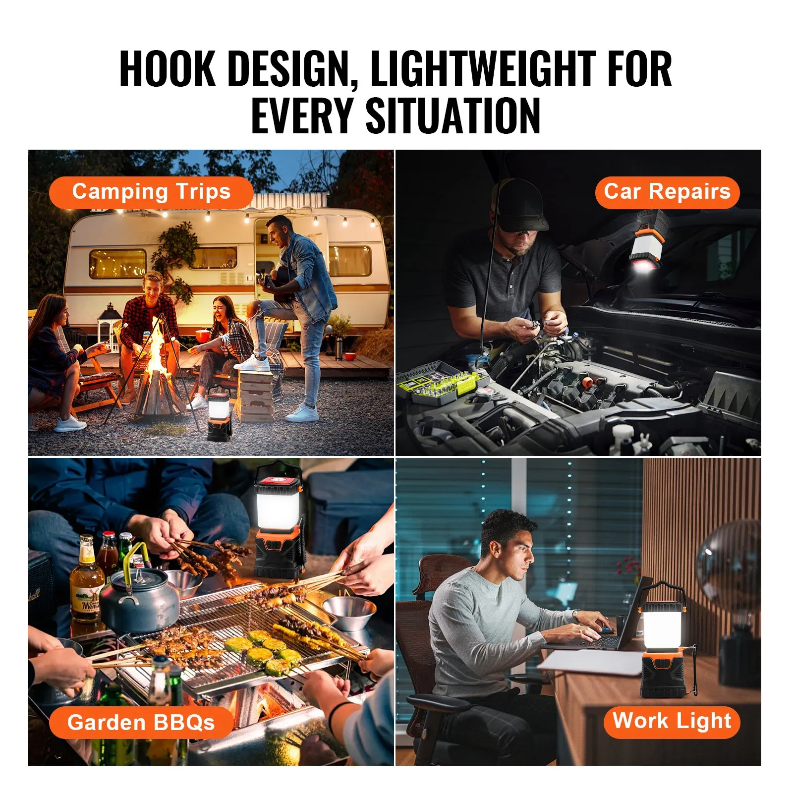(FINAL PRICES ARE LOWER ON OUR SITE!) VEVOR LED Camping Lantern Battery Powered All-in-one for Exceptional Experience