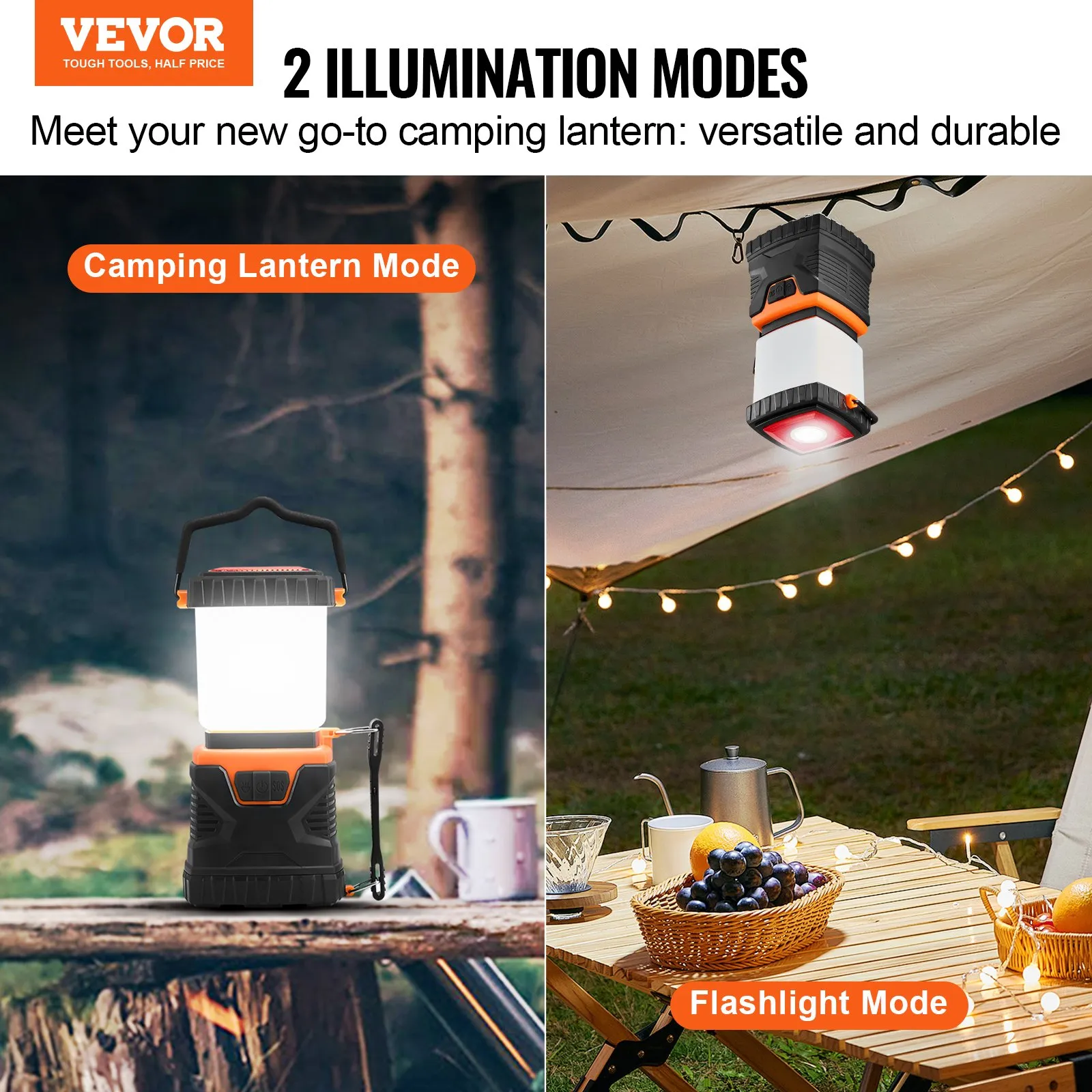 (FINAL PRICES ARE LOWER ON OUR SITE!) VEVOR LED Camping Lantern Battery Powered All-in-one for Exceptional Experience