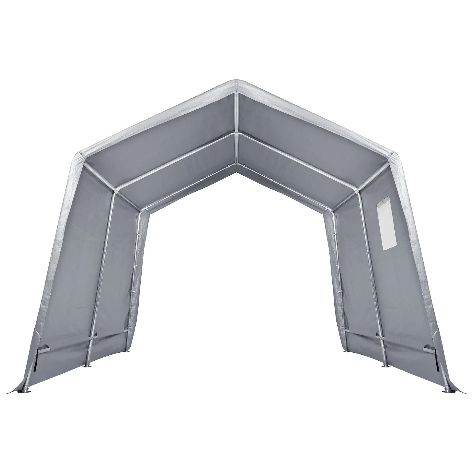 (FINAL PRICES ARE LOWER ON OUR SITE!) VEVOR Portable Shed Outdoor Storage Shelter, 10 x 10 x 8.5 ft Heavy Duty All-Season Instant Storage Tent Tarp Sheds with Roll-up Zipper Door and Ventilated Windows For Motorcycle, Bike, Garden Tools