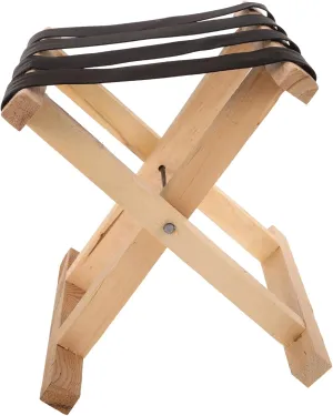 Fishing Chair Wooden Camping Stool Foldable Lightweight Travel Stool for Outdoor Use