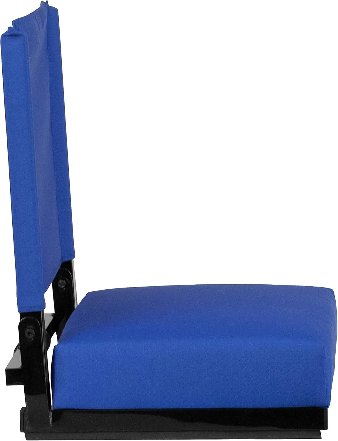 Flash Furniture Grandstand Portable Stadium Seats for Bleachers or Benches, Folding Padded Stadium Chairs with Handle, Pack of 2, 500 lb. Weight Capacity, Blue