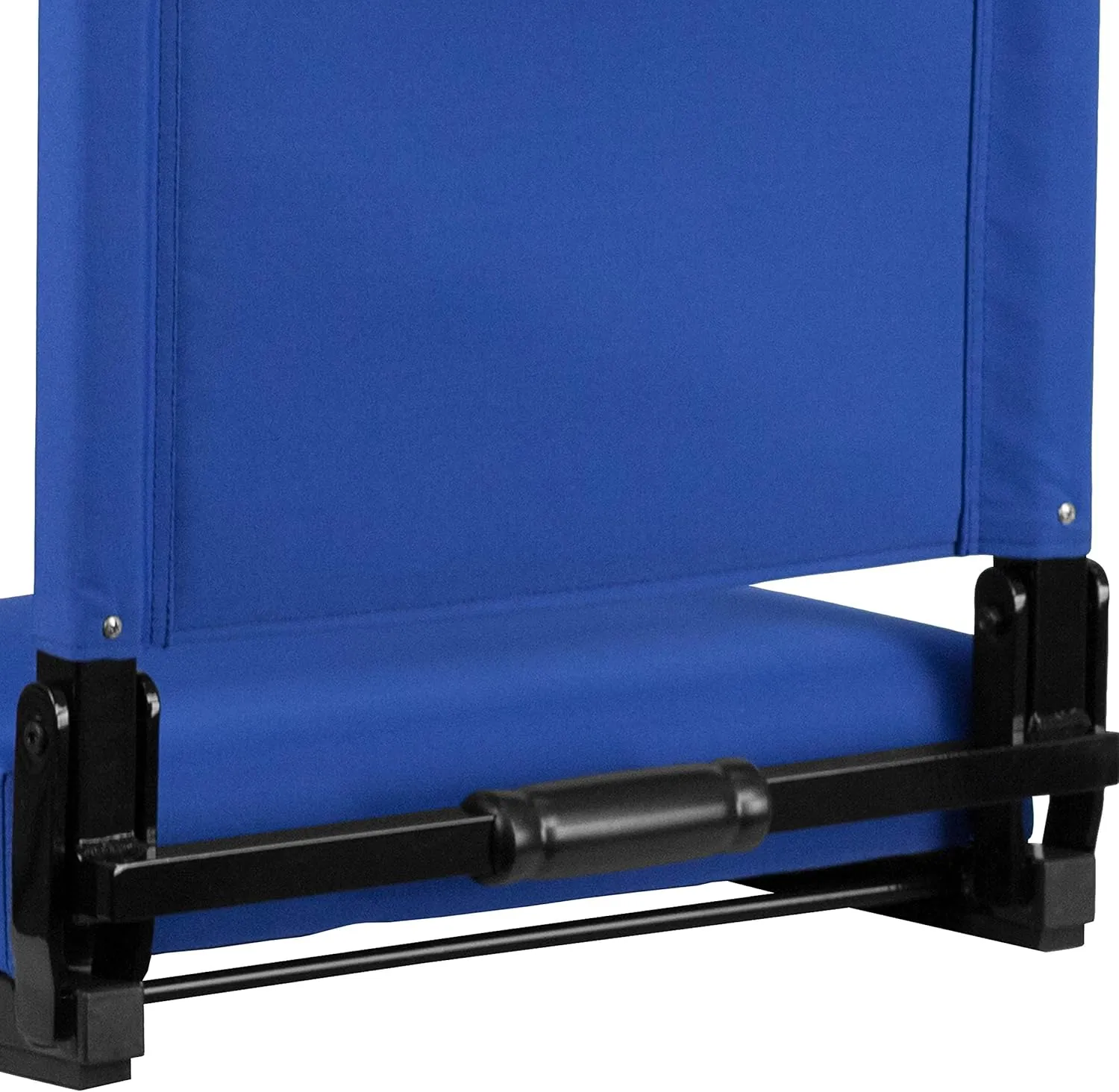 Flash Furniture Grandstand Portable Stadium Seats for Bleachers or Benches, Folding Padded Stadium Chairs with Handle, Pack of 2, 500 lb. Weight Capacity, Blue