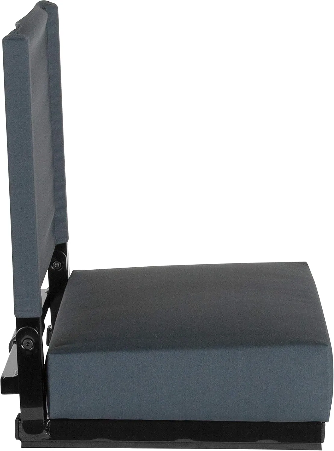 Flash Furniture Grandstand Portable Stadium Seats for Bleachers or Benches, Folding Padded Stadium Chairs with Handle, Pack of 2, 500 lb. Weight Capacity, Dark Blue