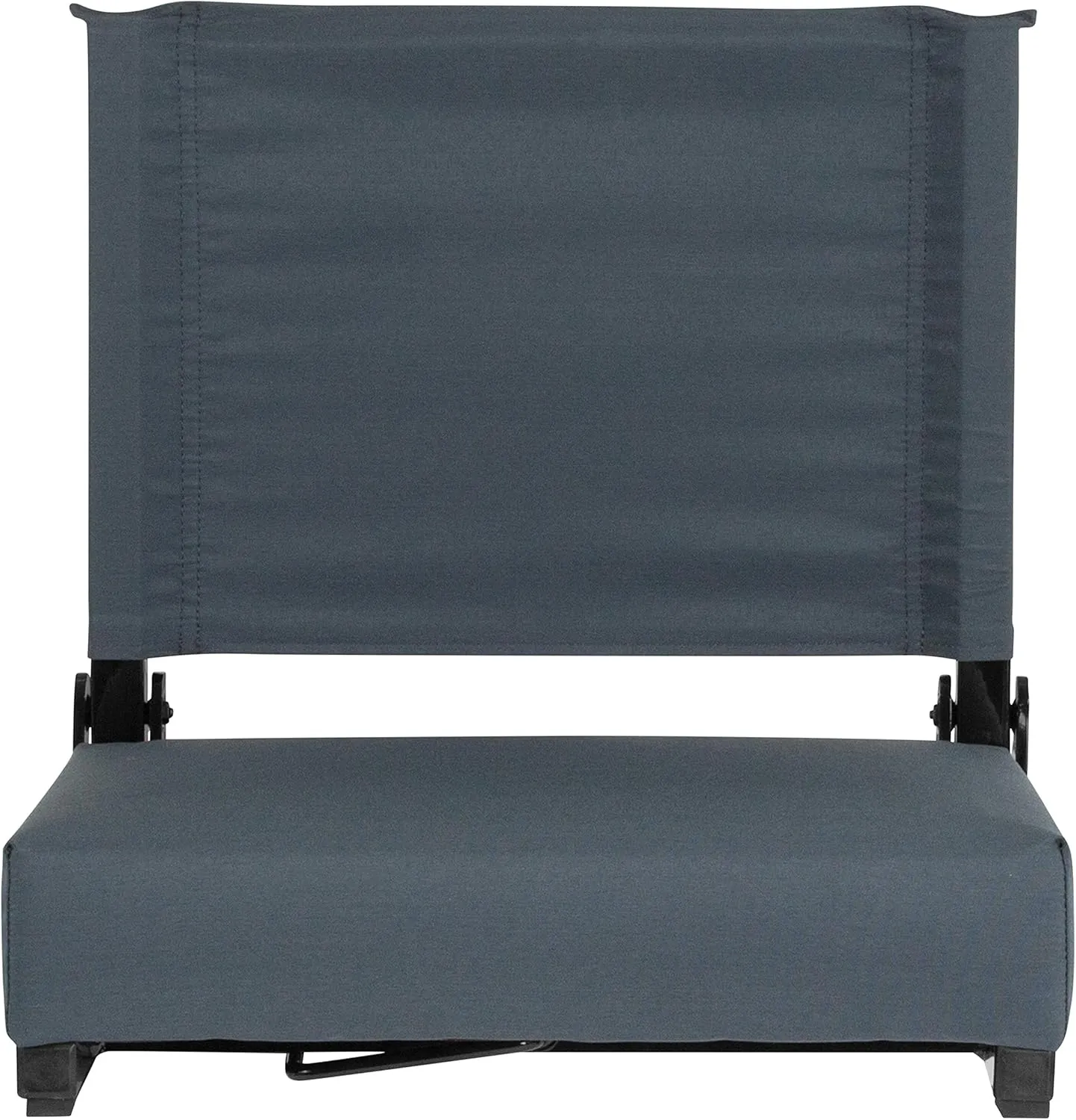 Flash Furniture Grandstand Portable Stadium Seats for Bleachers or Benches, Folding Padded Stadium Chairs with Handle, Pack of 2, 500 lb. Weight Capacity, Dark Blue