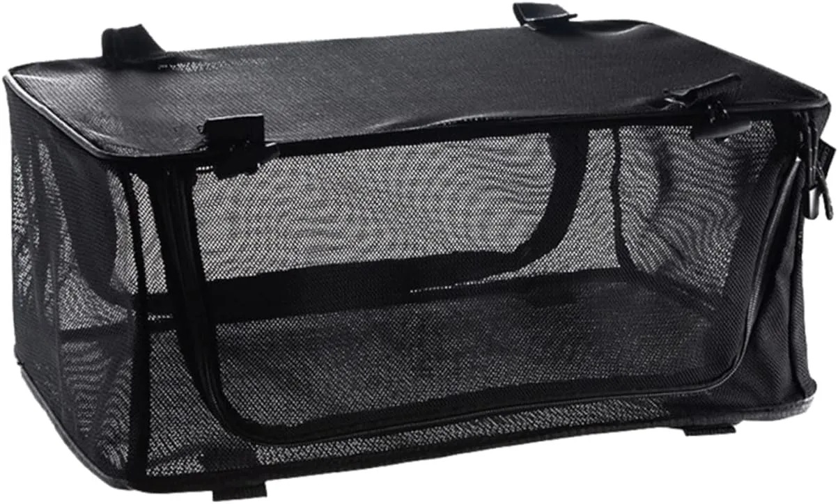 Foldable Camping Cookware Organizer Compact Tableware Storage Mesh Bag Picnic Bag