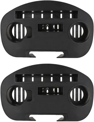 Foldable Chair Tray Cup Holder for Universal Recliners - Sturdy Plastic Design for Outdoor Activities - Easy to Install