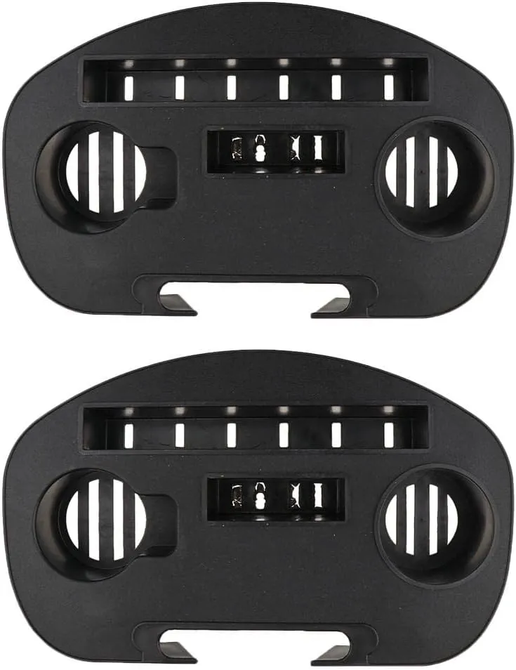 Foldable Chair Tray Cup Holder for Universal Recliners - Sturdy Plastic Design for Outdoor Activities - Easy to Install