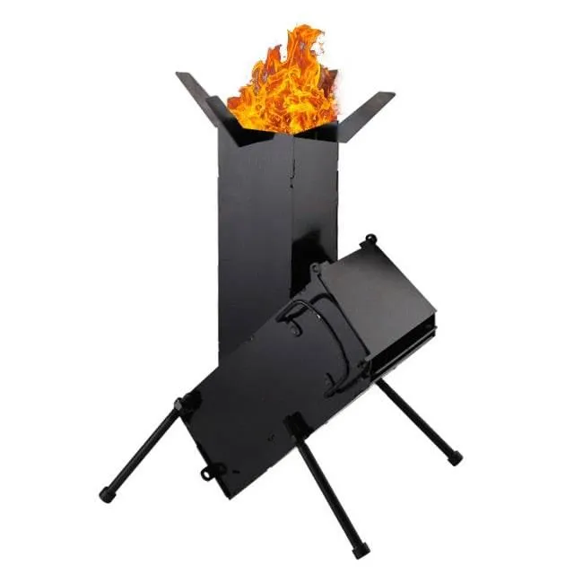 Foldable Portable Titanium BBQ Grill - Stainless Steel Outdoor Cooker