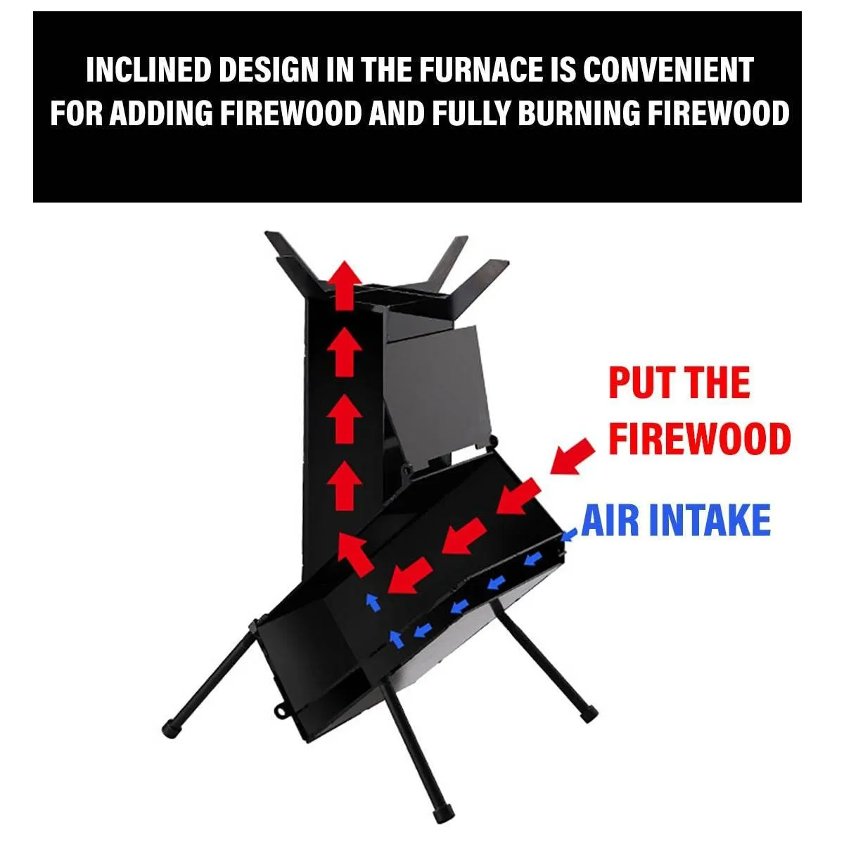 Foldable Portable Titanium BBQ Grill - Stainless Steel Outdoor Cooker
