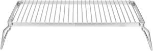 Folding Campfire Grill Portable Stainless Steel Barbeque Cooking Rack Grate Grid