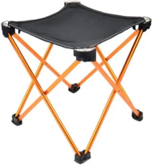 Folding Camping Aluminum Alloy Ultralight Fishing Chair Foldable Portable Durable Camping Chair for Hiking Travel Outdoor Tools Chairs Foldable(Orange)