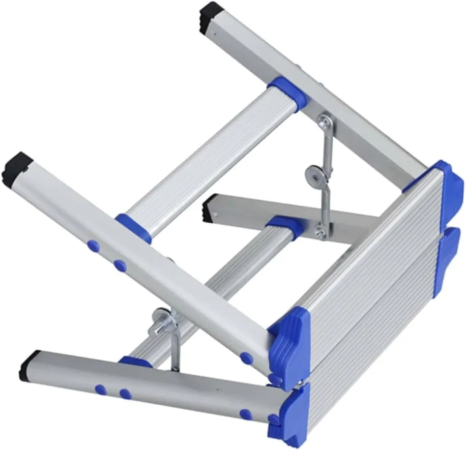 Folding Chair for Home Train Stool Hiking Seat Portable Ladder Stool Aluminum Alloy Pp Material Space-Saving Random Style