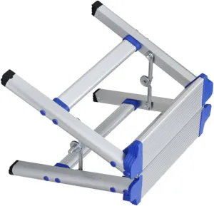 Folding Chair for Home Train Stool Hiking Seat Portable Ladder Stool Aluminum Alloy Pp Material Space-Saving Random Style