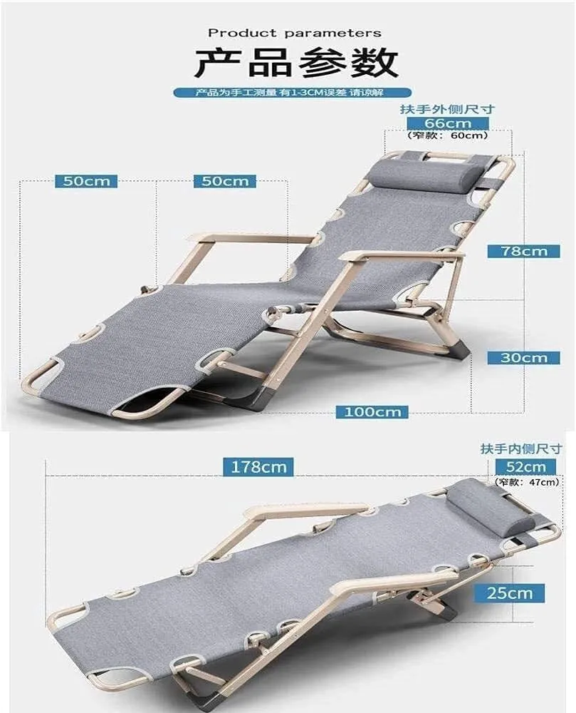 Folding Recliner Chair – Cushioned Outdoor Sun Lounger for Garden, Patio, Beach, Camping, 200kg Capacity(Type 3)