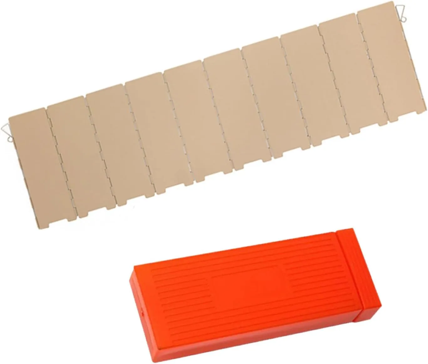 Folding Stove Winds Guards Aluminum Alloy Folding Plates Windscreen for Stove Windscreen for Camping with Storage Bag