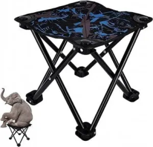 Folding Tripod Stool Outdoor Portable Stool, Lightweight Chair Heavy Duty Camping Fishing Hiking Picnic Garden BBQ Chair Mountaineering House-Using Recreation Easy to Carry