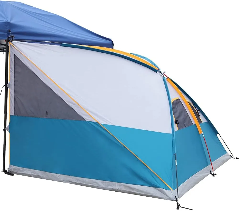 (Frame UNP Included) Ocean Camping Inner Tent Installation, Blue - 10' Canopy, Pop for Fully Space, 10' Simple x Enclosed Voice-activated Canopy Roof, Voice-controlled Vented NOT Up Tent Canopy