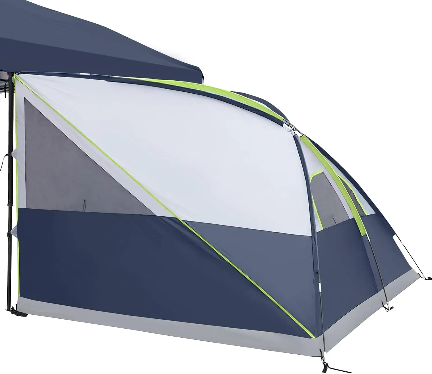 (Frame UNP Included) Ocean Camping Inner Tent Installation, Blue - 10' Canopy, Pop for Fully Space, 10' Simple x Enclosed Voice-activated Canopy Roof, Voice-controlled Vented NOT Up Tent Canopy