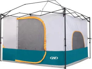 (Frame UNP Included) Ocean Camping Inner Tent Installation, Blue - 10' Canopy, Pop for Fully Space, 10' Simple x Enclosed Voice-activated Canopy Roof, Voice-controlled Vented NOT Up Tent Canopy