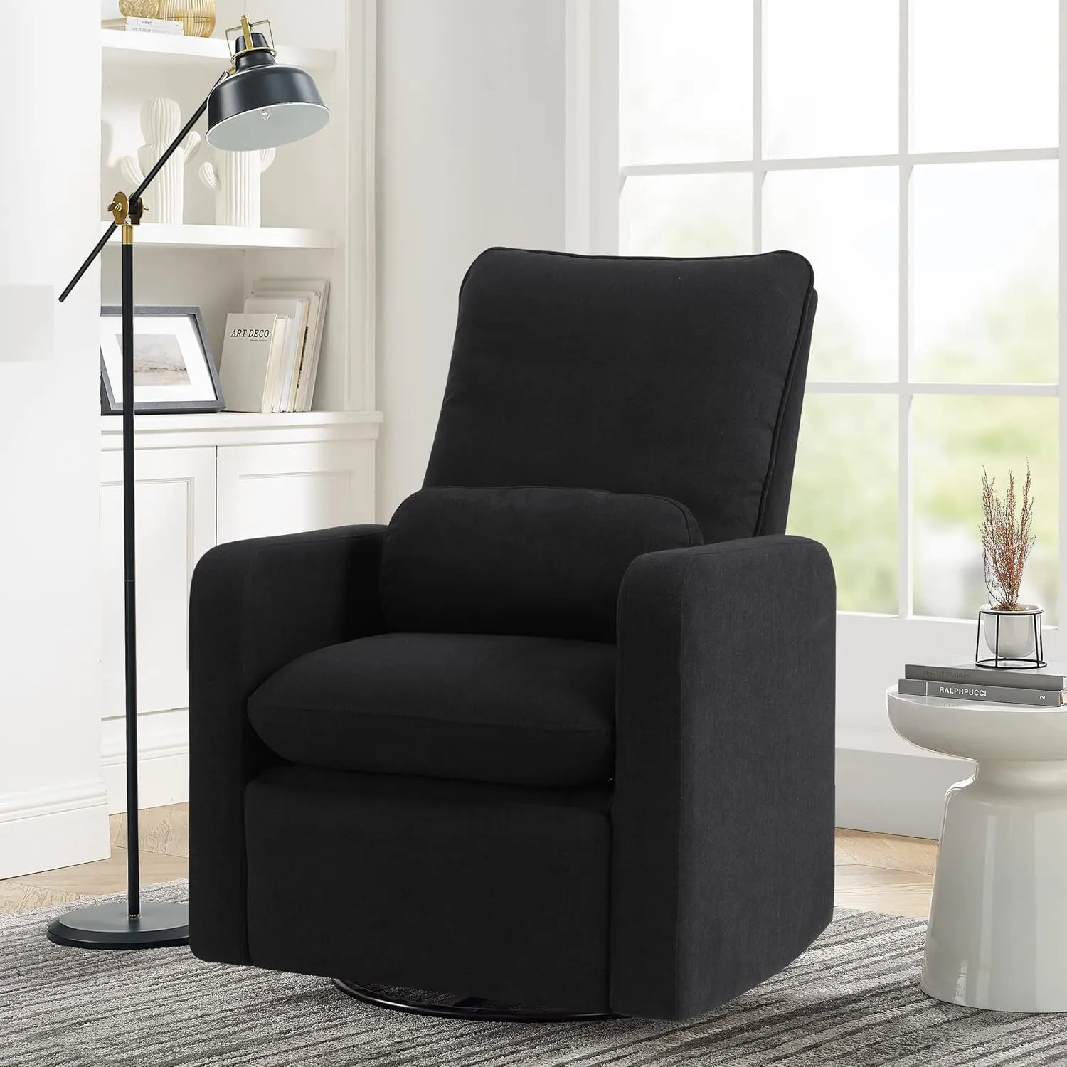 GAP babyGap Cloud Recliner with LiveSmart Evolve - Sustainable Performance Fabric, Jet Black